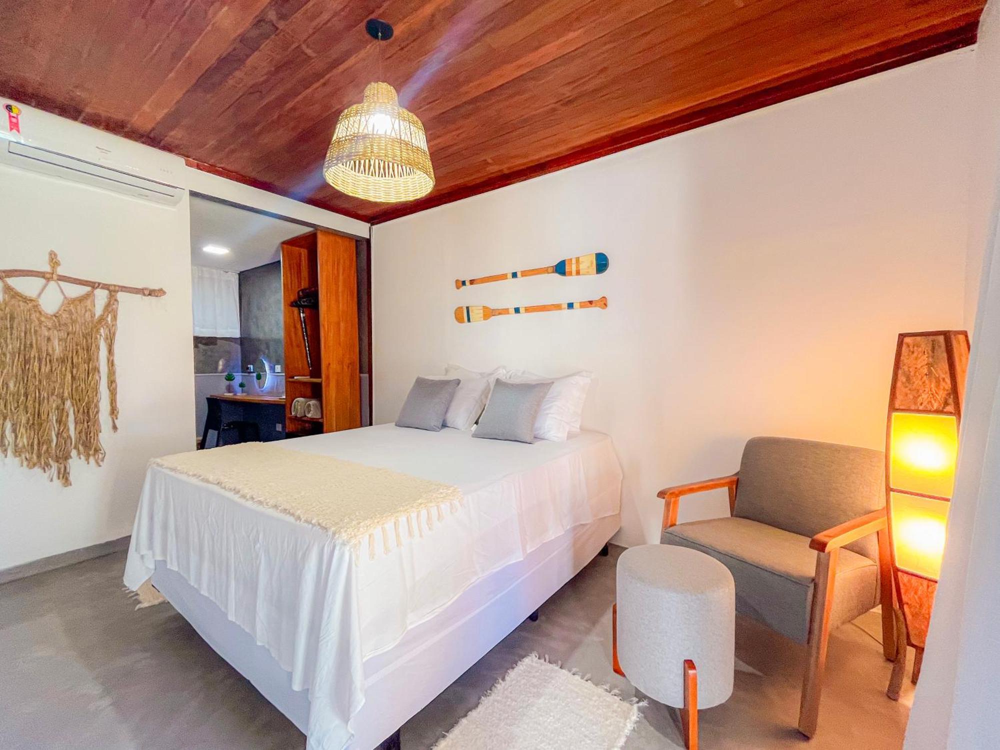 Parador 7 Bangalo, Praia Do Parracho, 1,0 Km Da Rua Mucuge Порту-Сегуру Экстерьер фото
