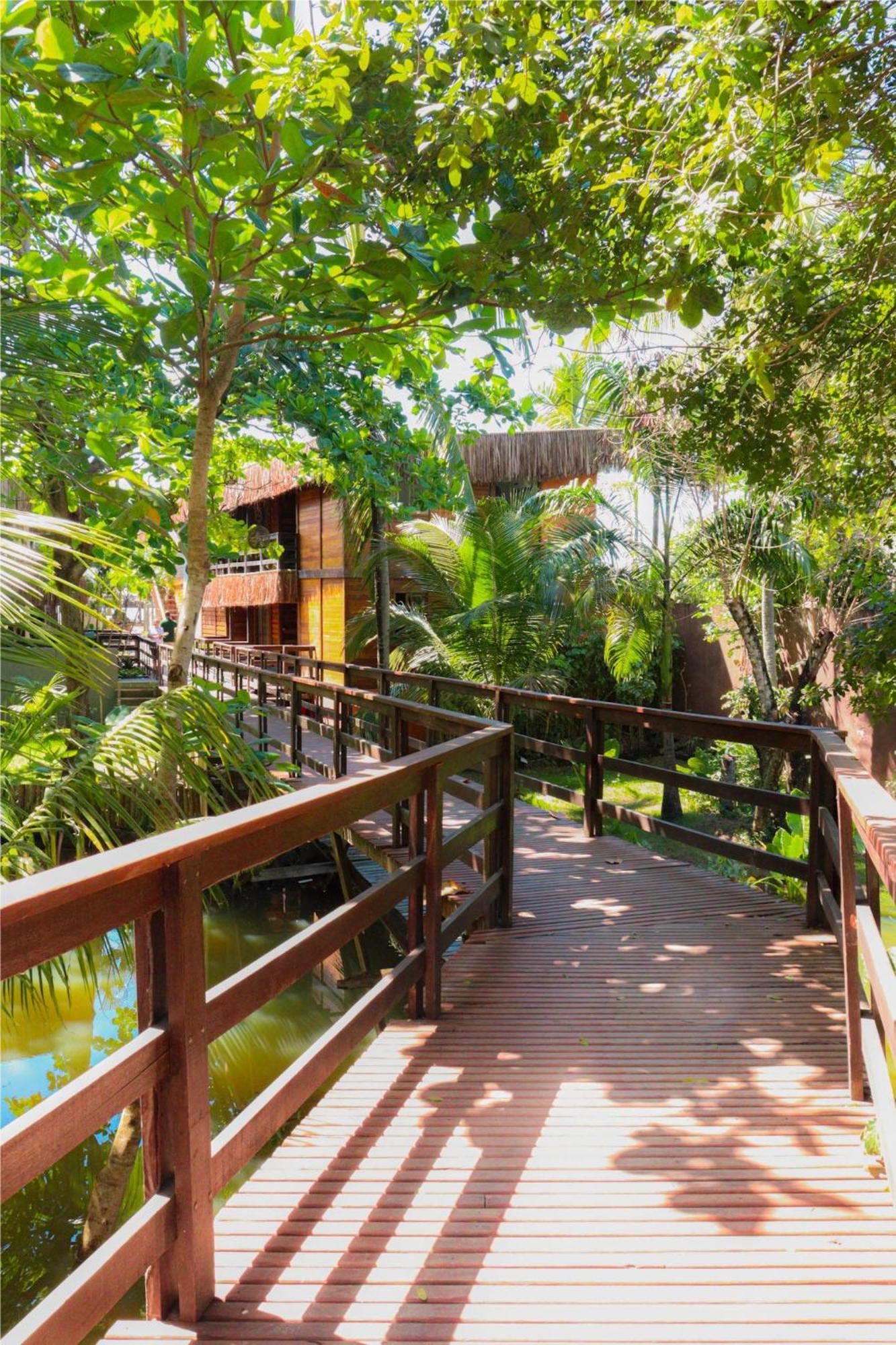 Parador 7 Bangalo, Praia Do Parracho, 1,0 Km Da Rua Mucuge Порту-Сегуру Экстерьер фото