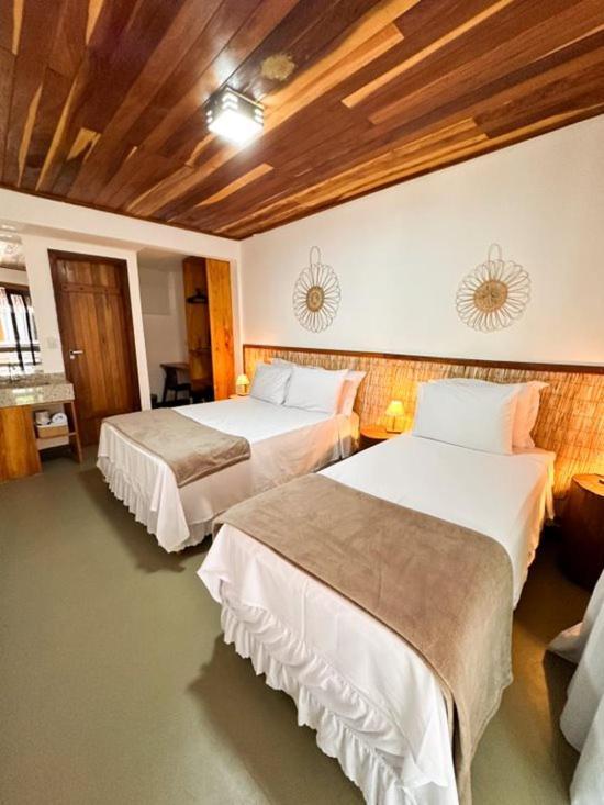 Parador 7 Bangalo, Praia Do Parracho, 1,0 Km Da Rua Mucuge Порту-Сегуру Экстерьер фото