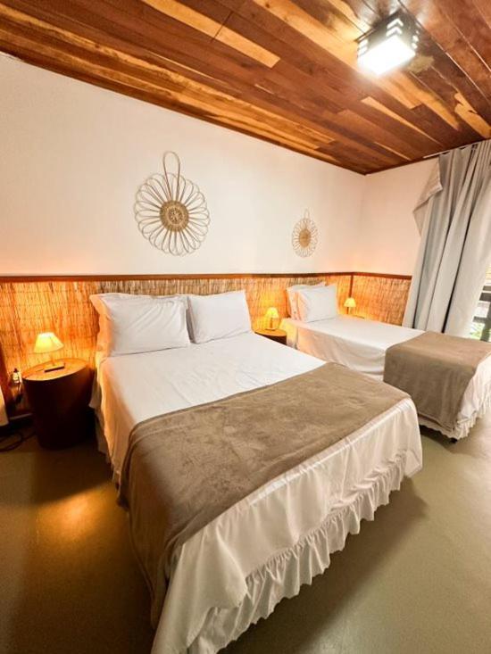Parador 7 Bangalo, Praia Do Parracho, 1,0 Km Da Rua Mucuge Порту-Сегуру Экстерьер фото