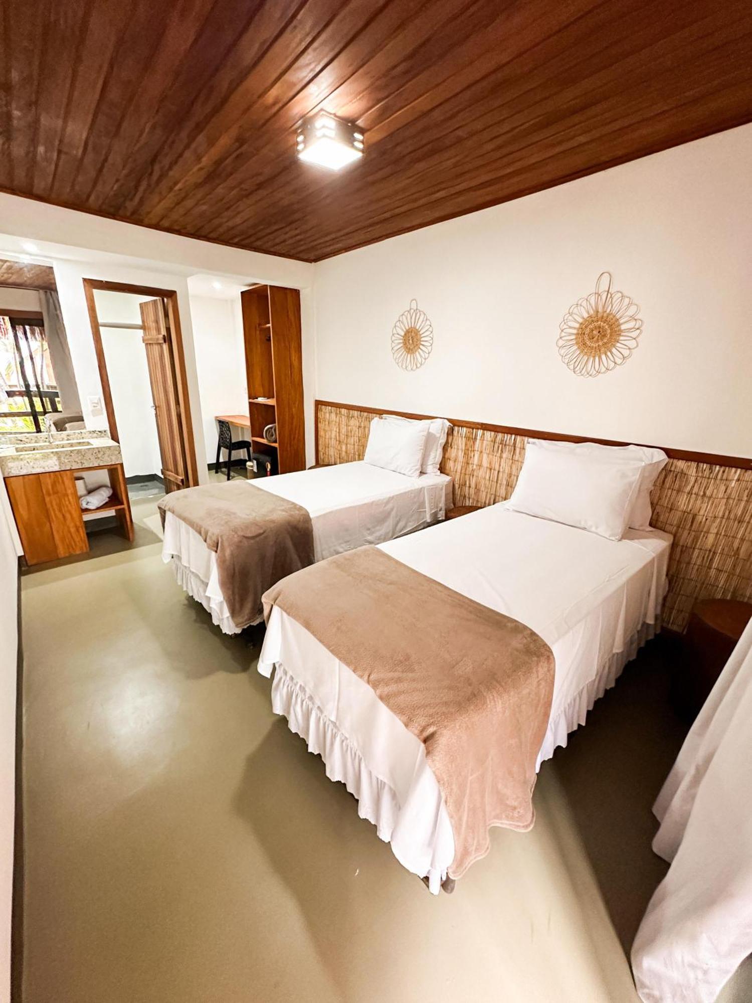 Parador 7 Bangalo, Praia Do Parracho, 1,0 Km Da Rua Mucuge Порту-Сегуру Экстерьер фото